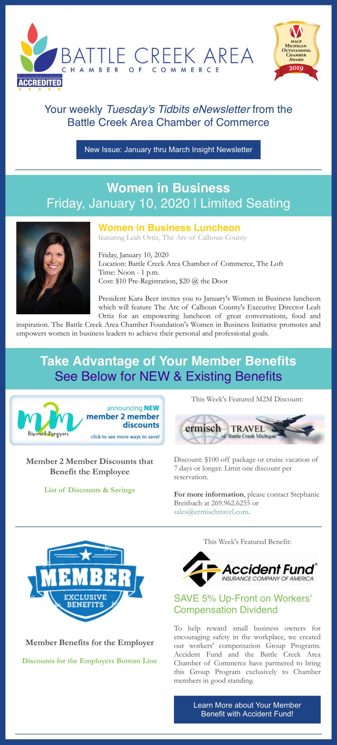 Tuesday's Tidbits eNewsletter